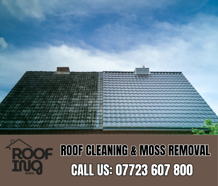 Roof cleaning and moss removal in St Stephen in Brannel