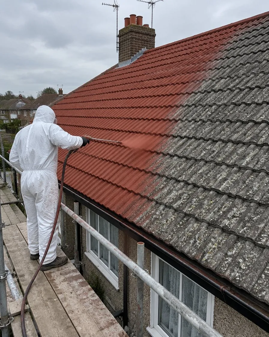 Roof painting and coating in St Stephen in Brannel