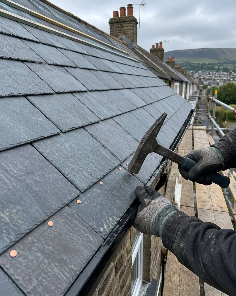 Slate roofing in St Stephen in Brannel
